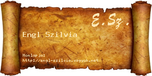 Engl Szilvia névjegykártya